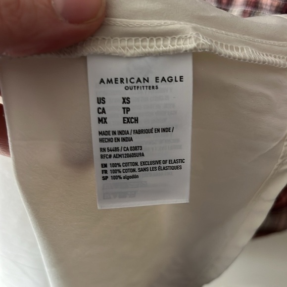 AE Long-Sleeve High Neck Plaid Mini Dress size XS - Picture 9 of 10